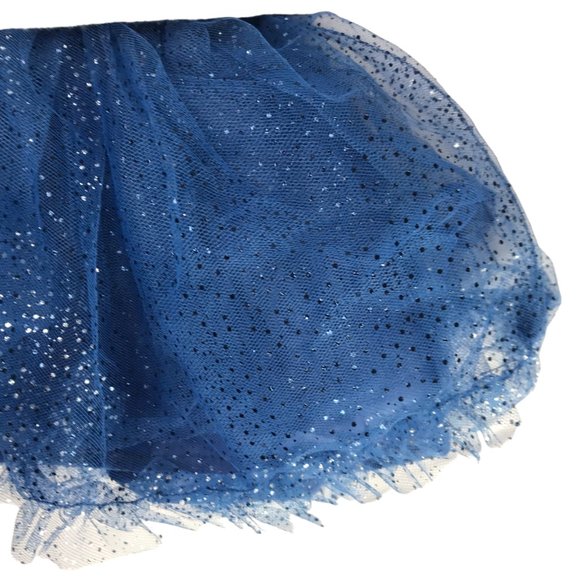 New NWT Disney Frozen Outfit Set Blue Coat Jacket + Tutu Skirt Silver Glitter 2T - Picture 6 of 12